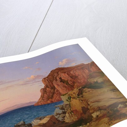 Rocky Landscape, 19th century by Antal Ligeti