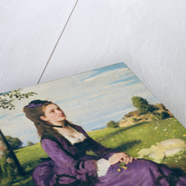 Woman in Violet, 1874 by Pal Szinyei Merse