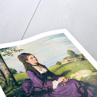 Woman in Violet, 1874 by Pal Szinyei Merse