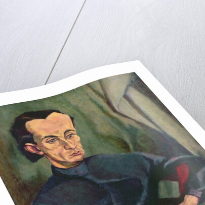 Portrait of Lasjos Kassak by Tihonyi Lajos