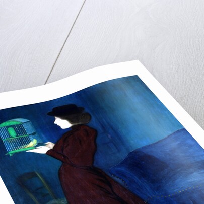 Woman with a Bird Cage by Jozsef Rippl-Ronai