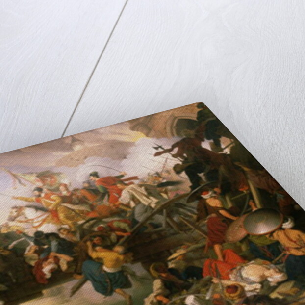 Zrinski's Charge from the Fortress of Szigetvár, 1825 by Johann Peter Krafft