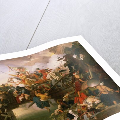 Zrinski's Charge from the Fortress of Szigetvár, 1825 by Johann Peter Krafft