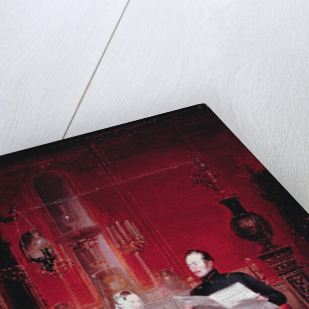 Tsarevich Alexander and his wife Maria Alexandrovna, 1845 by School Russian