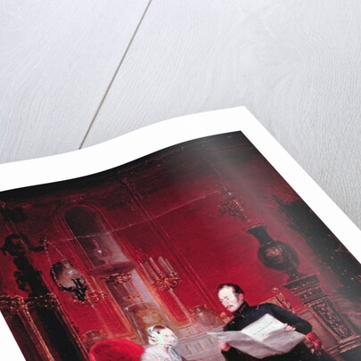 Tsarevich Alexander and his wife Maria Alexandrovna, 1845 by School Russian