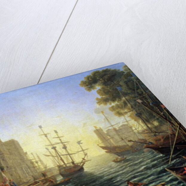 Seaport with the Embarkation of St. Ursula, 1641 by Claude Lorrain (1600-82)