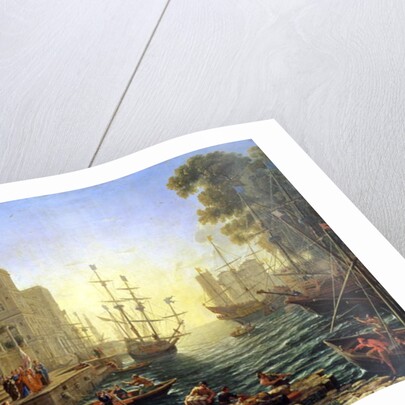 Seaport with the Embarkation of St. Ursula, 1641 by Claude Lorrain (1600-82)