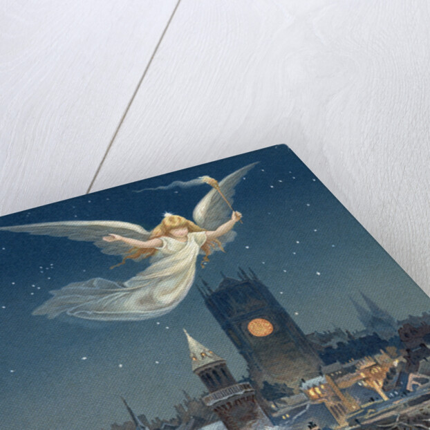 Christmas card, 1885 by Thomas Moran