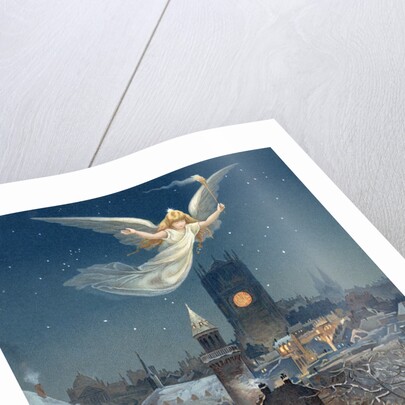 Christmas card, 1885 by Thomas Moran