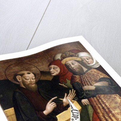 Panel of the former high altarpiece of the Church of Saint Peter and Saint Paul in Csíksomlyó, c.1480 by Hungarian School