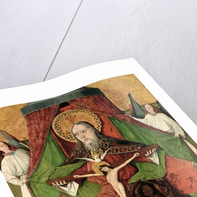The Holy Trinity, central panel of the high altarpiece of the Church of the Holy Trinity in Mosóc 1471 by GH Master