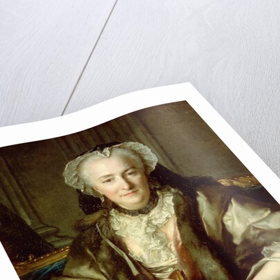 Madame Dange Sewing, 1753 by Louis M. Tocque