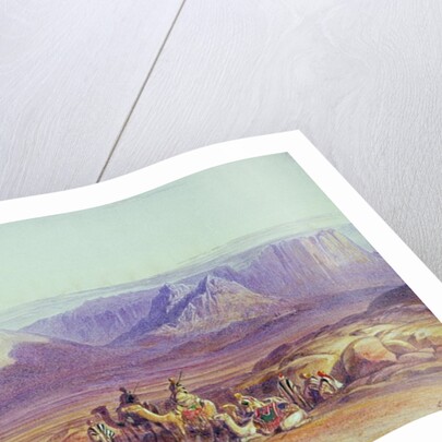 The Camel Train, Condessi, Mount Sinai, 1848 by Edward Lear
