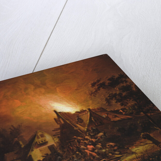 Villagers Struggling to put out a Cottage Fire by Adriaen Lievensz van der Poel