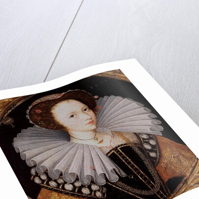 Portrait of a Lady with a Large Ruff, an Armillary Sphere in the Background by English School