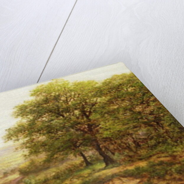 Landscape with Children by a Pond, 1884 by George William Mote