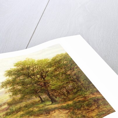 Landscape with Children by a Pond, 1884 by George William Mote