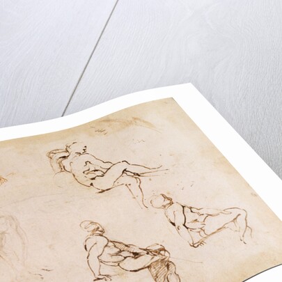 Figure Studies for a Man by Michelangelo Buonarroti