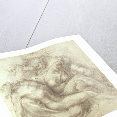 Figures Study for the Lamentation Over the Dead Christ, 1530 by Michelangelo Buonarroti