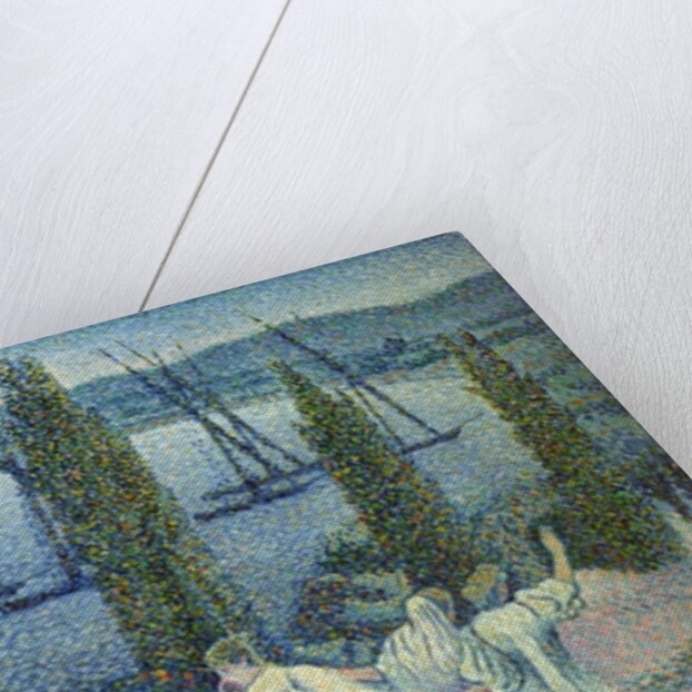 Coastal View with Cypress Trees, 1896 by Henri-Edmond Cross