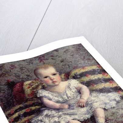 Child on a sofa, 1885 by Gustave Caillebotte