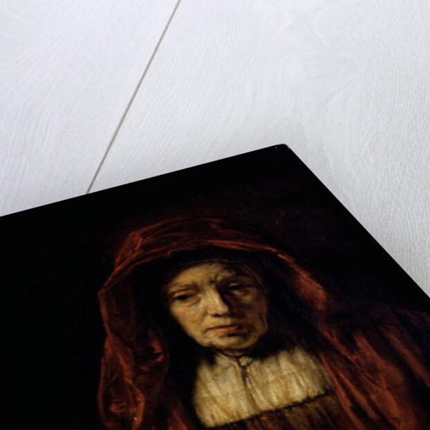 Portrait of an Old Woman by Rembrandt Harmensz. van Rijn