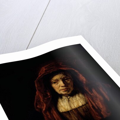 Portrait of an Old Woman by Rembrandt Harmensz. van Rijn