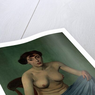 Nude in Blue Fabric, 1912 by Felix Edouard Vallotton