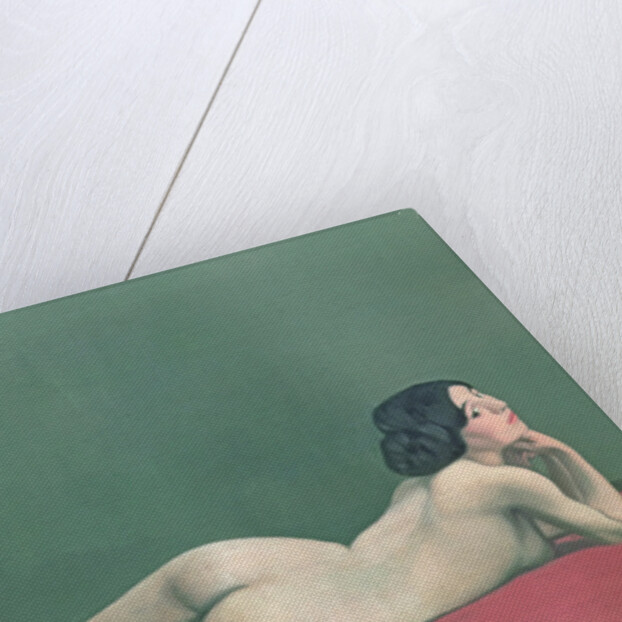 Nude Stretched out on a Piece of Cloth, 1909 by Felix Edouard Vallotton