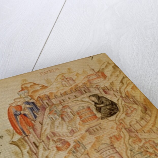 8.1.F.18.`Roma La Veuve', showing the Widow of Rome, Italian, 13th century by Anonymous