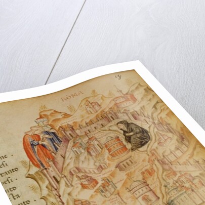 8.1.F.18.`Roma La Veuve', showing the Widow of Rome, Italian, 13th century by Anonymous