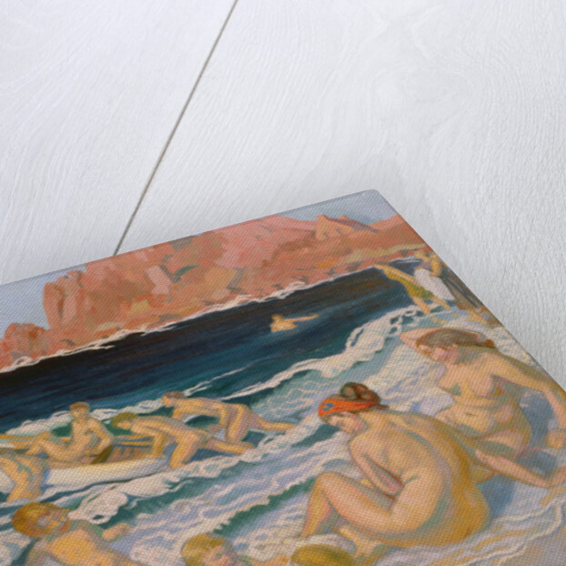 Beach Scene with a Boat by Maurice Denis