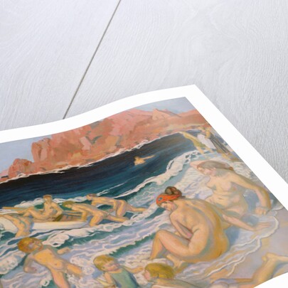 Beach Scene with a Boat by Maurice Denis