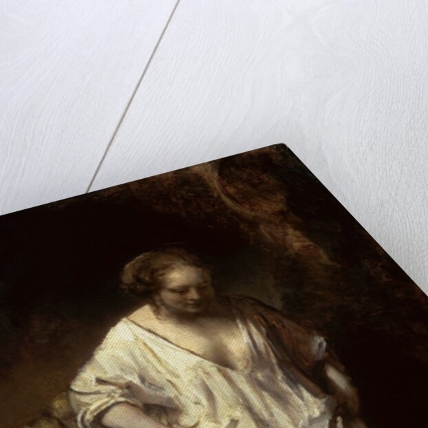 Woman Bathing in a Stream, 1654 by Rembrandt Harmensz. van Rijn