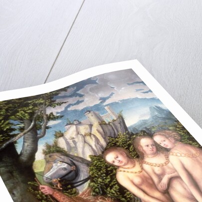 The God Mercury Waking Paris to Judge the Contest of the Golden Apple by Lucas The Elder (studio of) Cranach