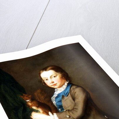 A Portrait of a Boy with a Pet Squirrel, 18th century by Joseph Highmore