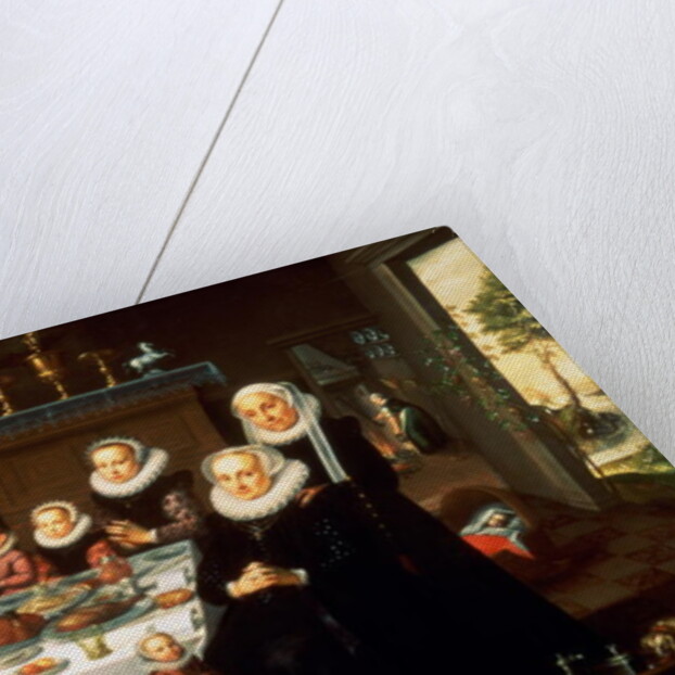 A Portrait of a Family saying Grace Before a Meal, 1602 by Gortzius Geldorp