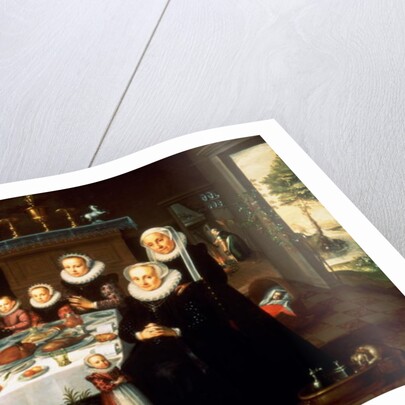 A Portrait of a Family saying Grace Before a Meal, 1602 by Gortzius Geldorp