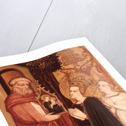 A Hermit with a Picture of the Virgin Mary by Master of Bat