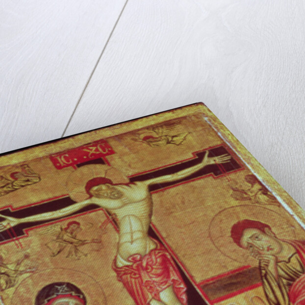 Christ on the Cross, with the Virgin Mary, St. John the Evangelist and Five Angels by Master of the Magdalene Altarpiece