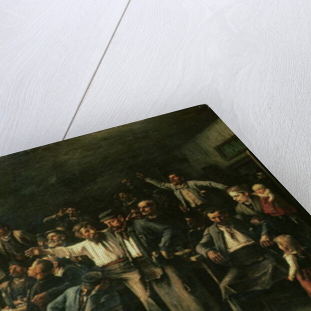 Strike, 1895 by Mihaly Munkacsy