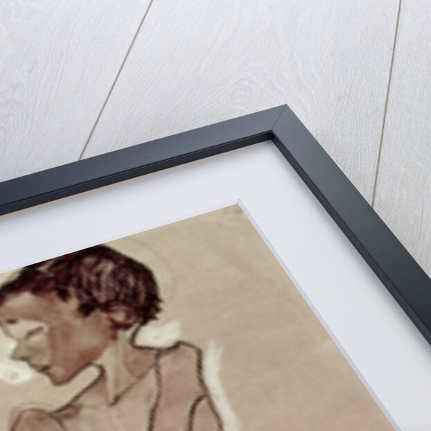 Nude Boy Standing by Egon Schiele