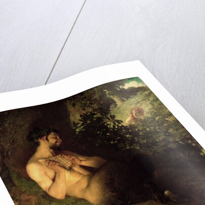 Faun and Nymph, 1868 by Pal Szinyei Merse