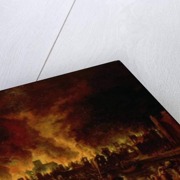 The Great Fire of London in 1666 by Lieve Verschuier