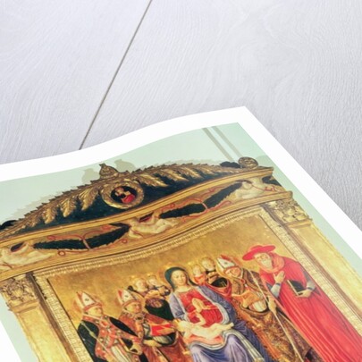 The Virgin and Child Enthroned with Saints by Giovanni Boccati or Boccatto