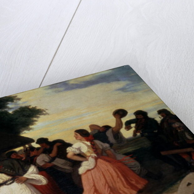 A Village Wedding Feast by Karoly Lotz