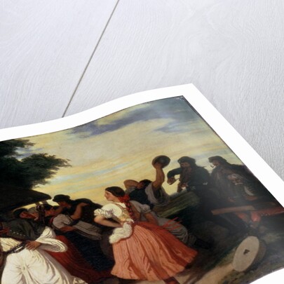 A Village Wedding Feast by Karoly Lotz