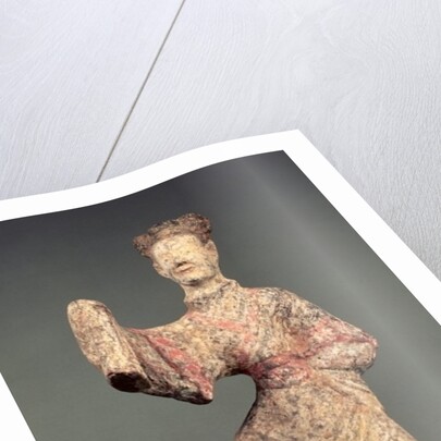 Figure of a male dancer, tomb artefact, Eastern Han Dynasty, 25-220 by Eastern Han Dynasty Chinese School