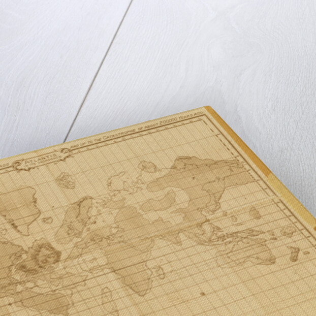 Map of the world, 'Atlantis in it's Decadence', published by the Theosophical Publishing Company by School English