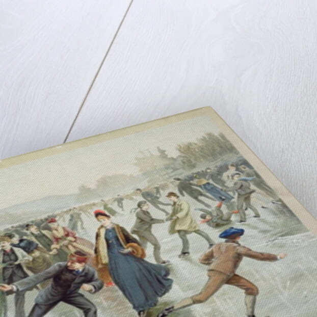 Skating, published by L. Prang and Co. by Henry Sandham
